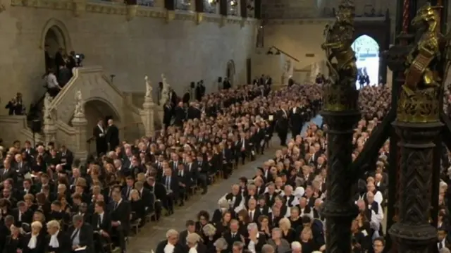 Packed Westminster Hall