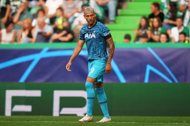 Spurs' Richarlison in action against Sporting Lisbon