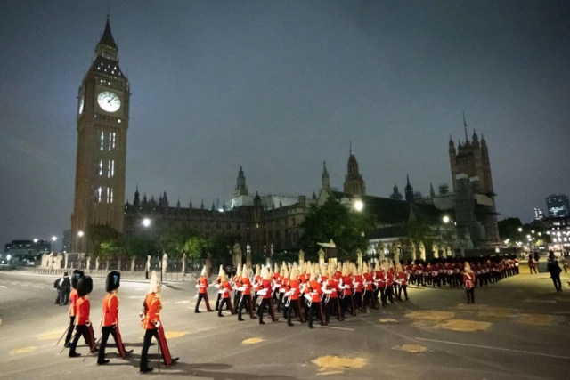 The coffin will make its way past Big Ben and the Houses of Parliament