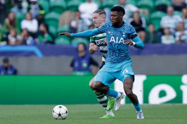 Emerson Royal in action for Spurs on Tuesday night