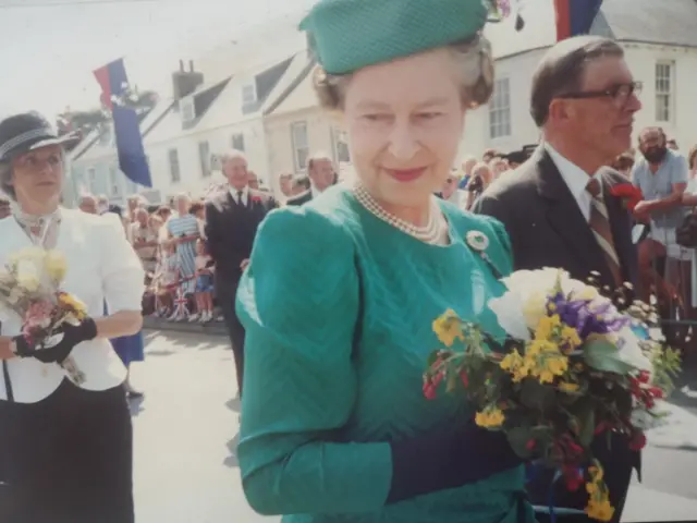 The Queen visiting Guernsey