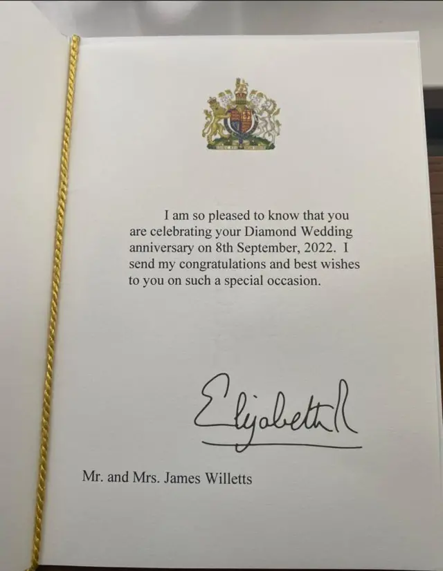 Card from the Queen