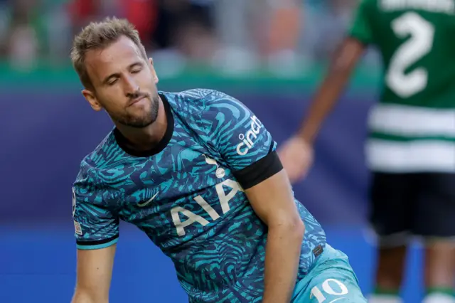 Spurs' Harry Kane against Sporting Lisbon