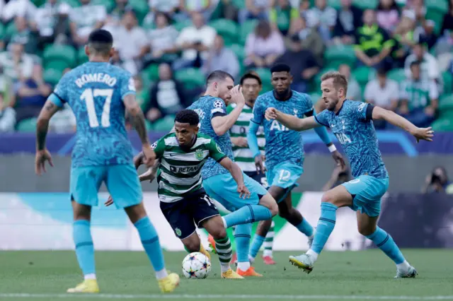 Marcus Edwards carries the ball forward against Spurs