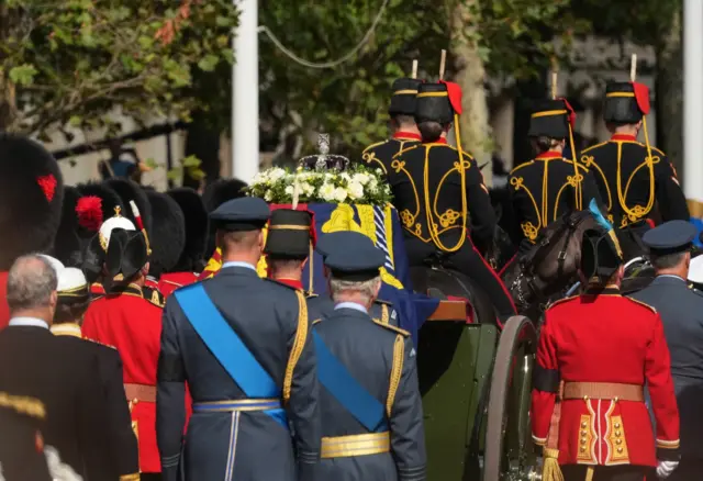 The Queen's coffin