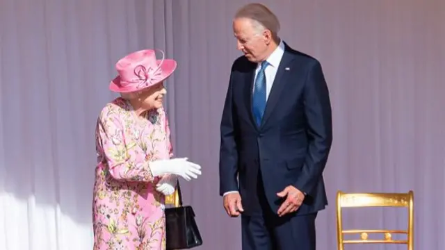 President Biden and Queen Elizabeth in June 2021