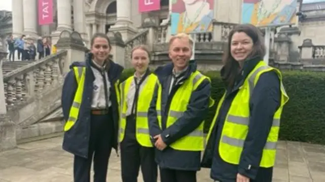 Scouts outside Tate Britain