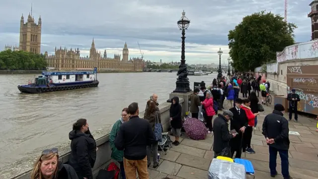 queues in London this morning