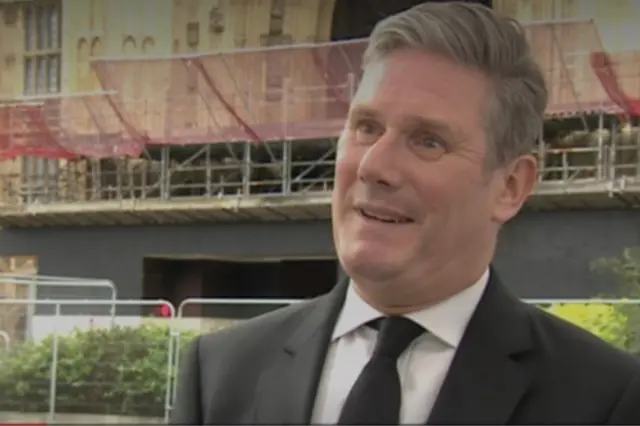 Sir Keir Starmer speaks to the BBC