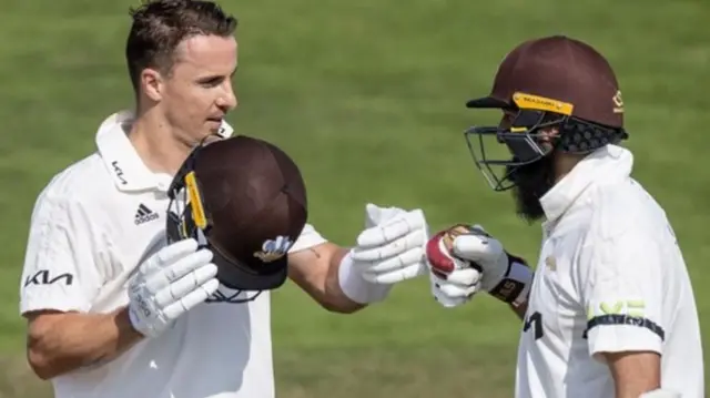 Tom Curran and Hashim Amla