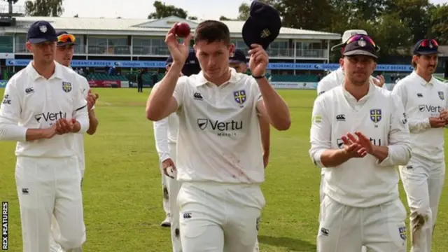 Matty Potts took 6-52 in the first innings at Leicester, then a career-best 7-49 in the second