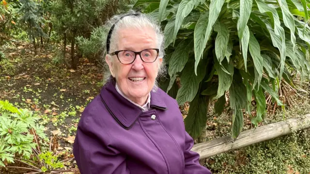 Joan Bradshaw, in the queue to see the Queen lying in state