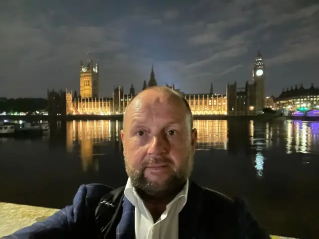 Steven queued for eight hours to see the Queen's coffin