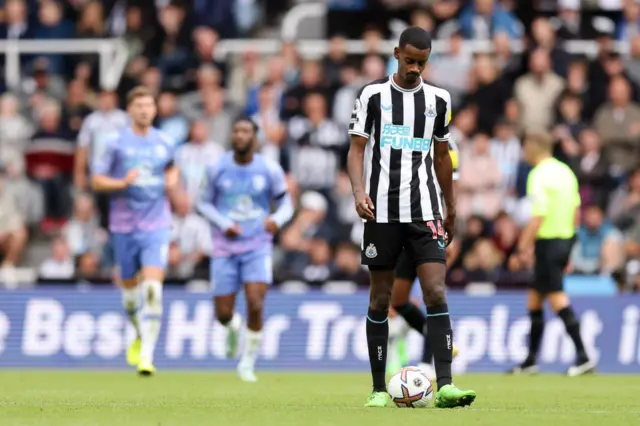 Alexander Isak after Bournemouth scored against Newcastle