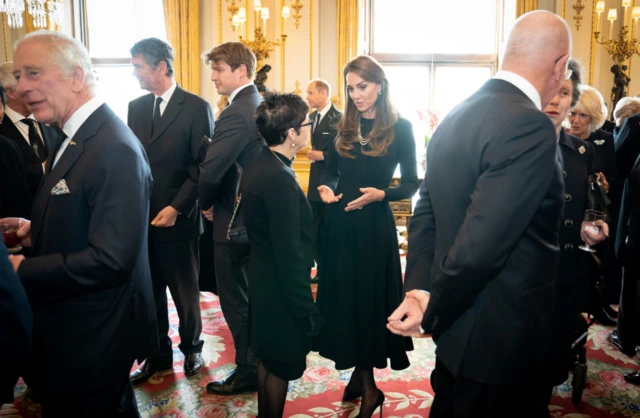 The Princess of Wales during a lunch held for governors-general of the Commonwealth nations