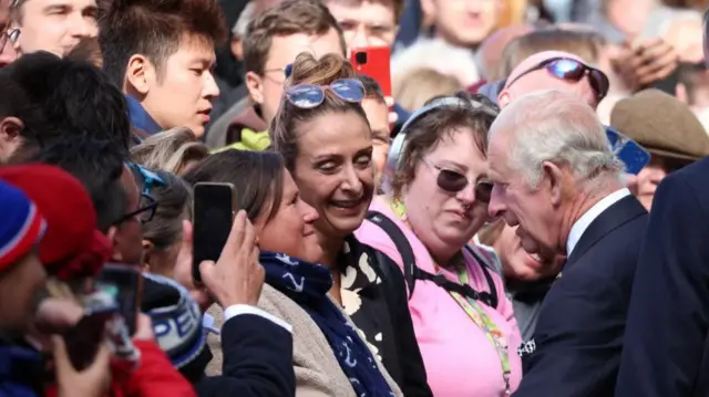 King Charles III meets the crowds