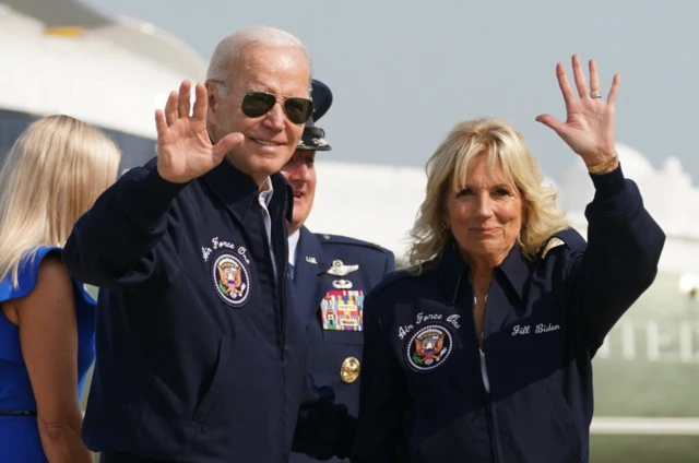 Joe and Jill Biden leave America for London