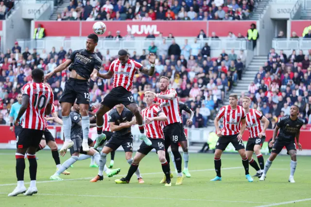 William Saliba scores for Arsenal