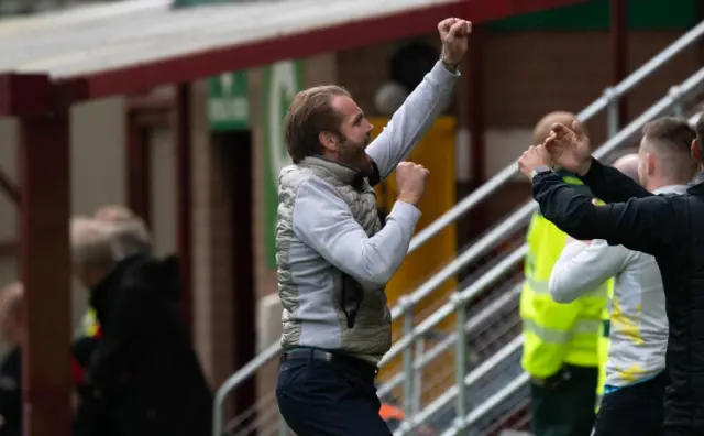 Robbie Neilson celebrating