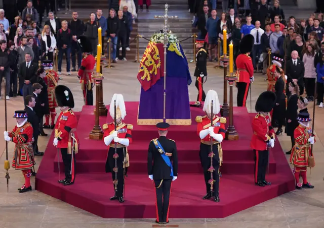 The Queen lying in state