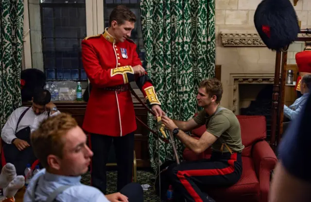 Ministry of Defence shares pictures of the UK Armed Forces in between guarding the Queen's coffin