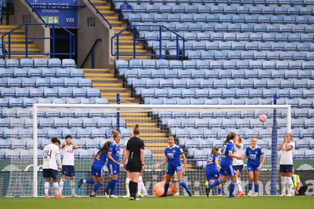 Ashleigh Plumptre celebrates after their team's first goal, an own goal scored by Drew Spence