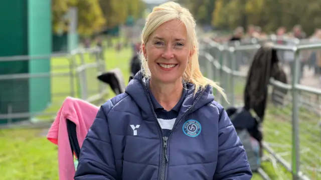 School headteacher Rhian Thornton, who's waiting outside Windsor Castle, talks to the BBC