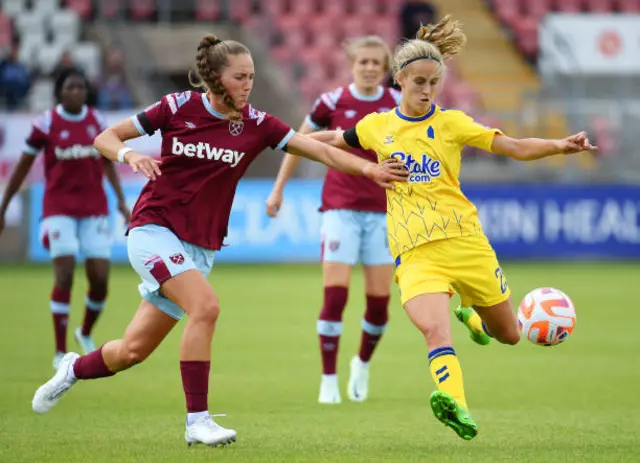 Everton taking on West Ham