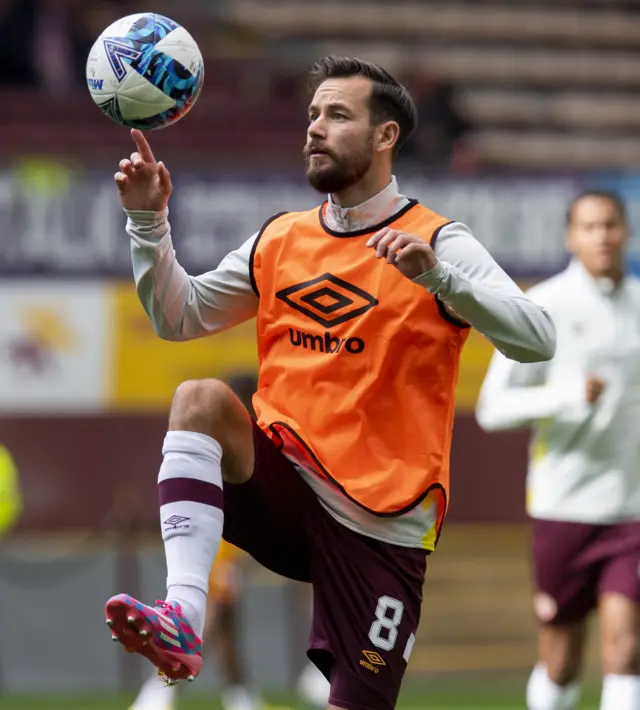 Orestis Kiomourtzoglou warming up at Fir Park