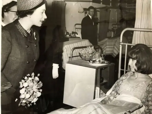 The Queen visiting a hospital