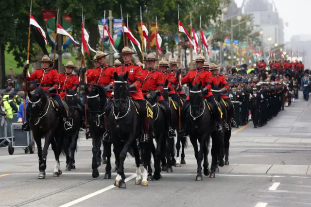 Mounties on parade in Ottawa