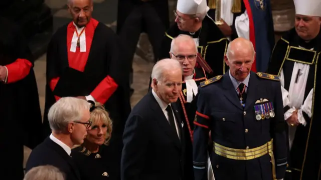 US President Joe Biden arrives