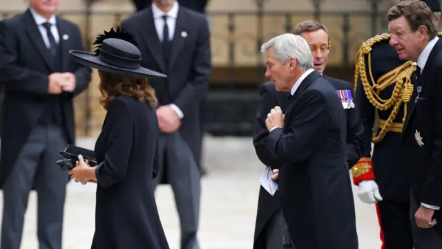 Carole Middleton and Michael Middleton arriving at Westminster Abbey