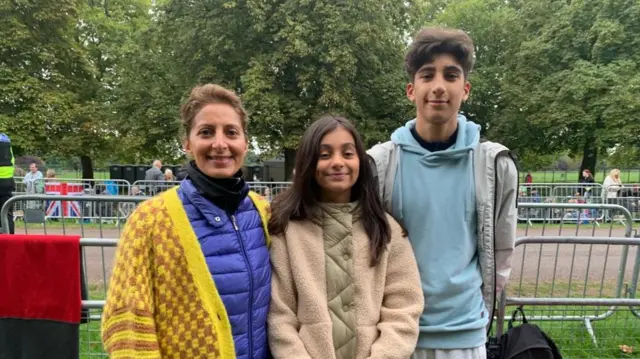 Sheila Kalsi with daughter Annabel and son Marcus