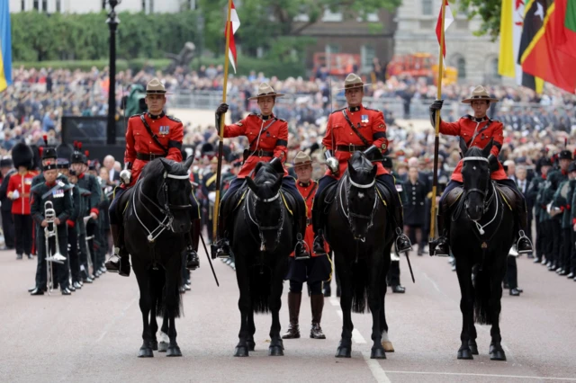 Mounties on procession