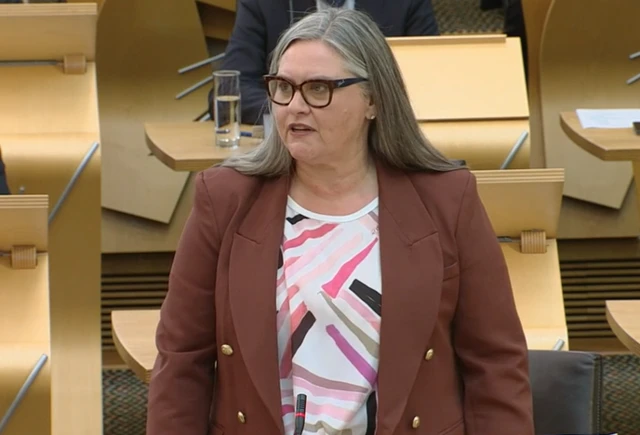 Roz McCall makes her first speech to the Scottish parliament