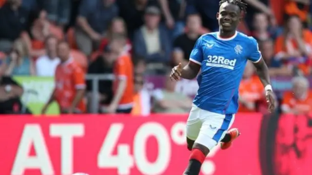 Rabbi Matondo playing for Rangers