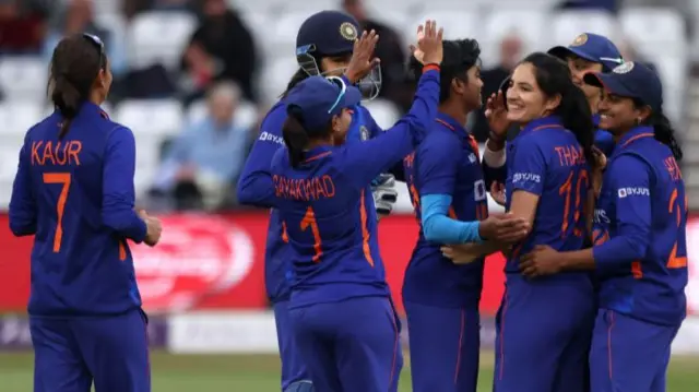 India players celebrate