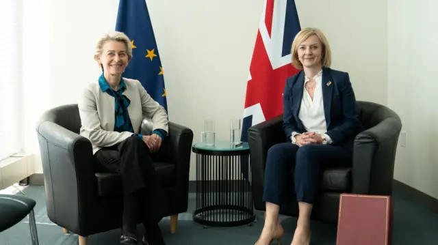 Liz Truss and Ursula Von der Leyen