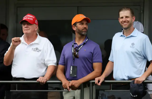 Donald Trump and his two eldest sons