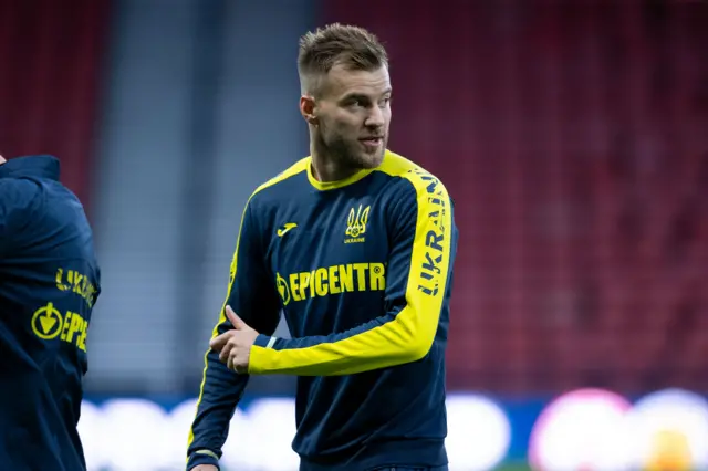 Andriy Yarmolenko starts tonight and was on the scorehseet when Ukraine defeated Scotland in June