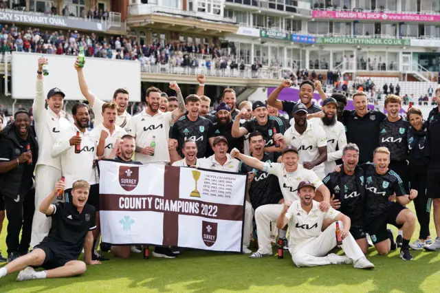 Surrey celebrate title win