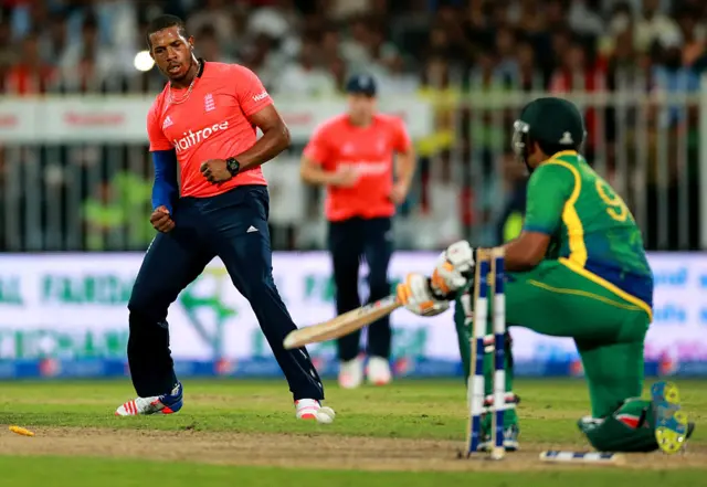 Chris Jordan celebrates