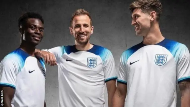 England's World Cup kit