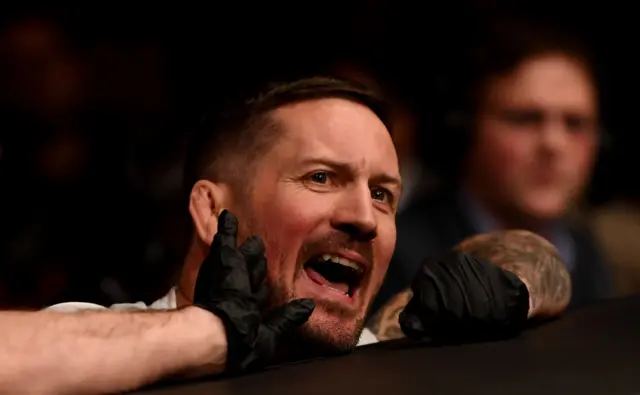 John Kavanagh at cageside