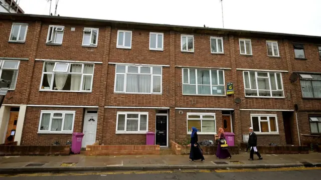 Houses in Bethnal Green in London