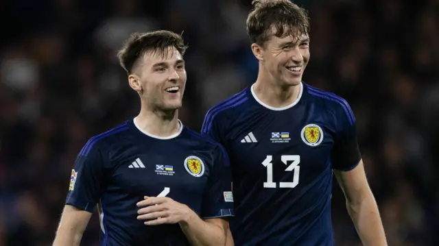 Kieran Tierney and Jack Hendry