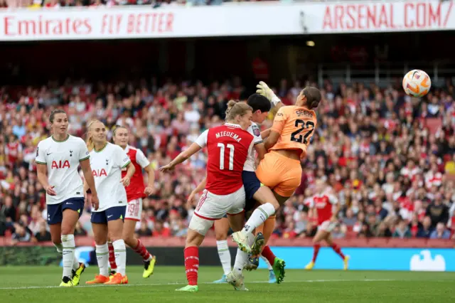 Miedema scores her second goal of the game