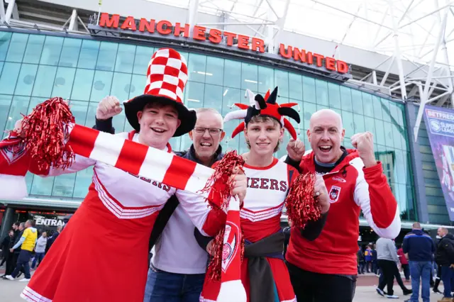 St Helens fans before the Grand Final