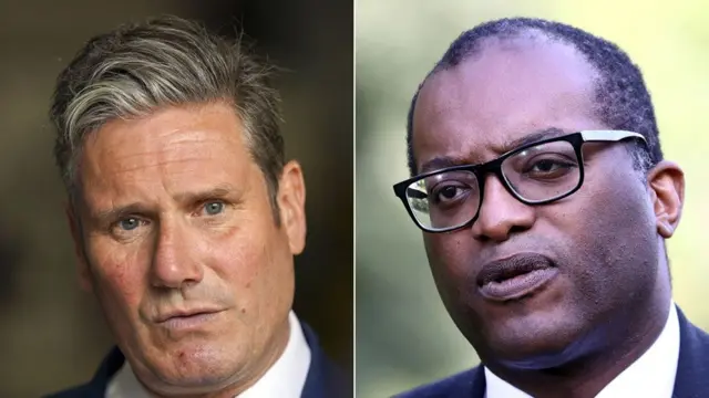 Keir Starmer (l) and Kwasi Kwarteng